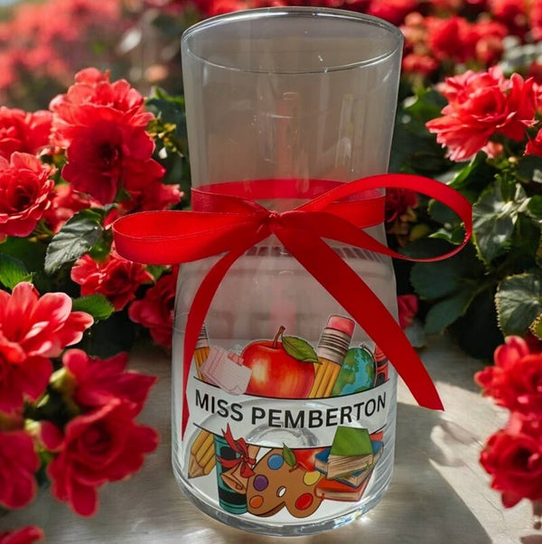 Thank you Teacher vase