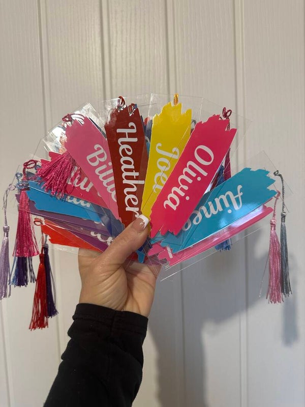 Personalised bookmark with name 5x14cm