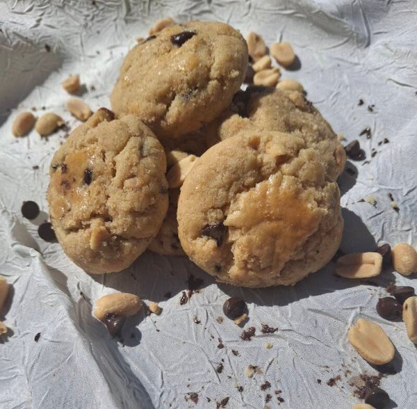 Cookies aux cacahuètes et chocolat noir