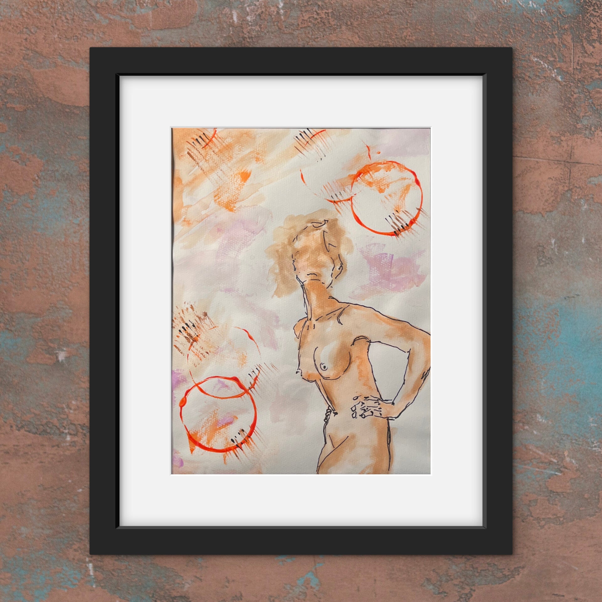 Free - Watercolor on Multimedia Paper 15.5 x 11.5 cm