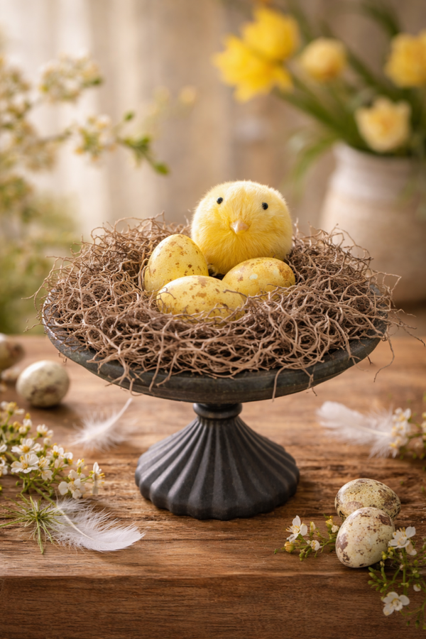 Birdie - Schattige lente decoratie met nest en eitjes