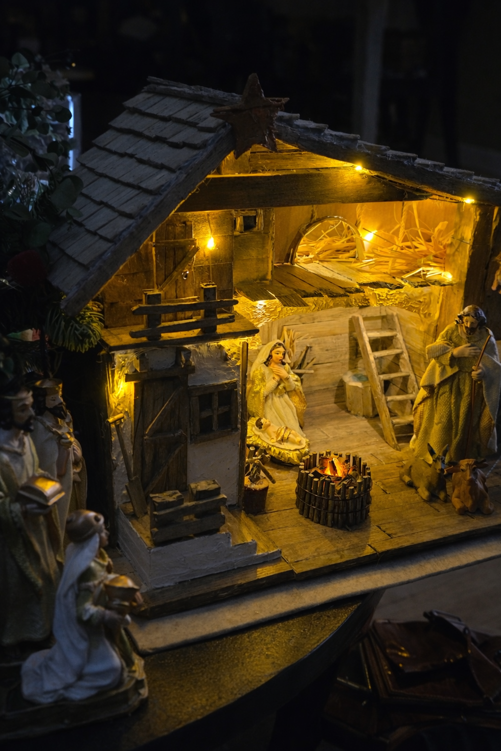 Silent Night - Verlichte Kerststal