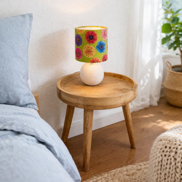 Cultie - vrolijke handgemaakte lamp met bloemen