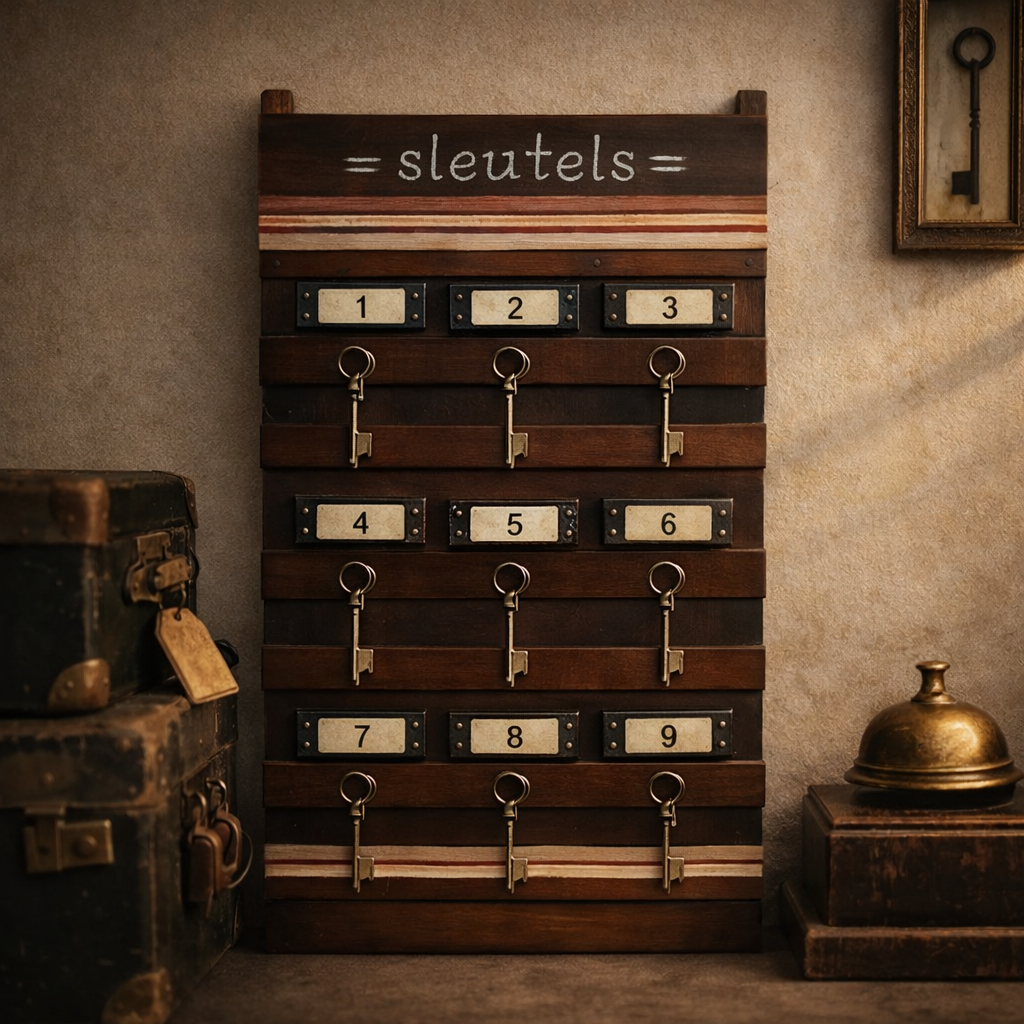 Sleutelkastje "Slot" waar elke sleutel zich thuis voelt