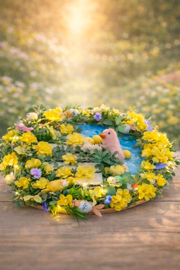 Yellow - Vrolijk muurbord met lampjes