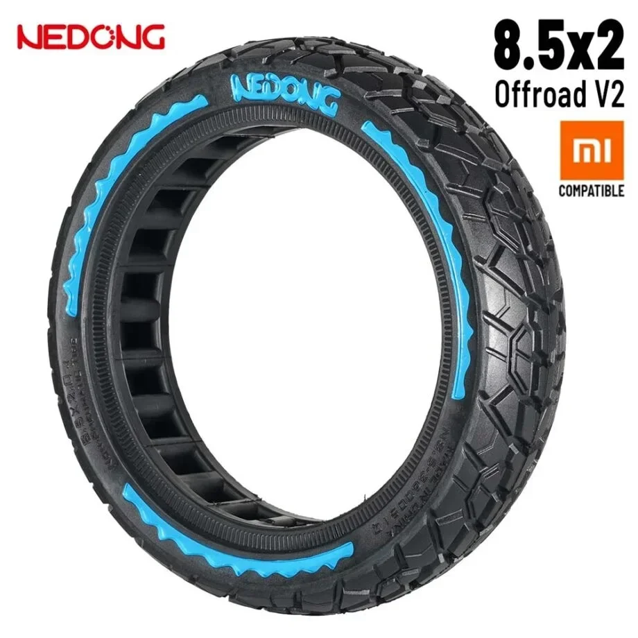 Rueda maciza azul ultraligera 8,5×2 (Versión offroad V2) [Nedong]