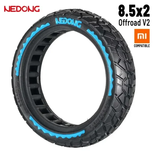 Rueda maciza azul ultraligera 8,5×2 (Versión offroad V2) [Nedong]