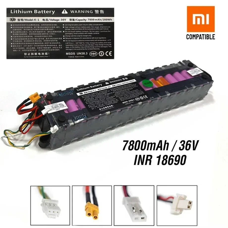 Batería para Xiaomi M365/1S/Essential/Mi3 7,8 Ah