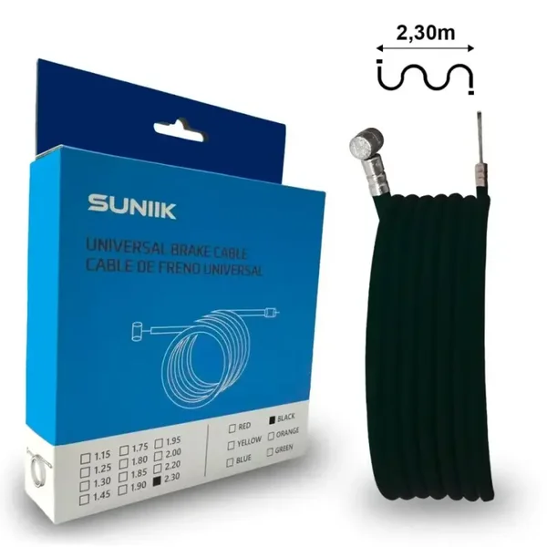Cable de Freno Genérico 2.3 metros (Negro)