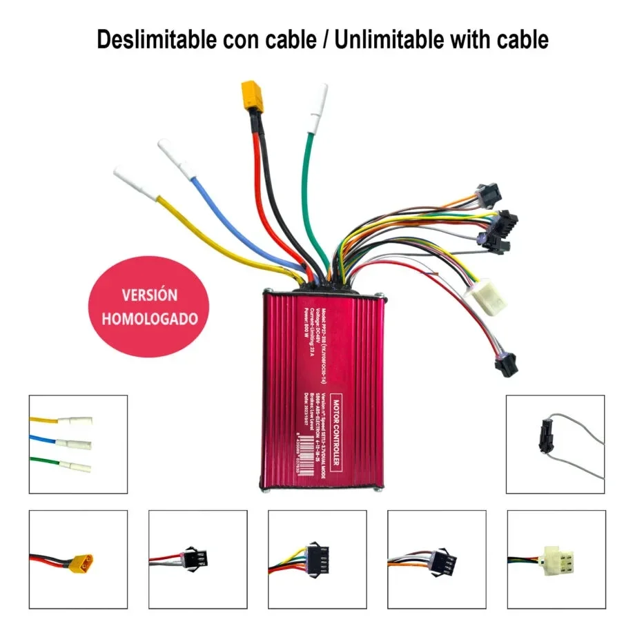 Controladora Smartgyro Rockway PRO / Speedway / Rockway – 48V-23A – Deslimitación CON cable – Versión homologada (2023)