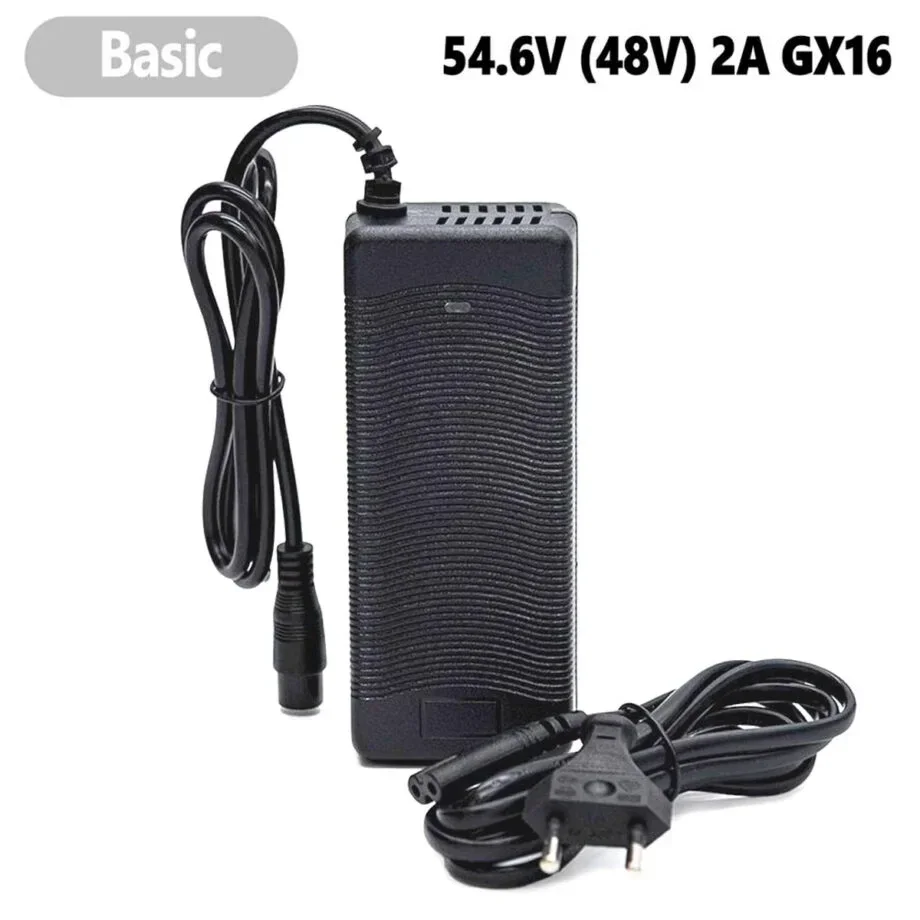 Cargador 54,6V 2A (conector 3 Pines GX16)