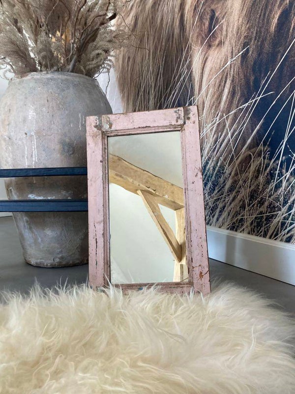 Brocante spiegel - 53 x 31 cm