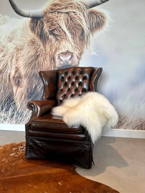 Chesterfield stoel - bruin