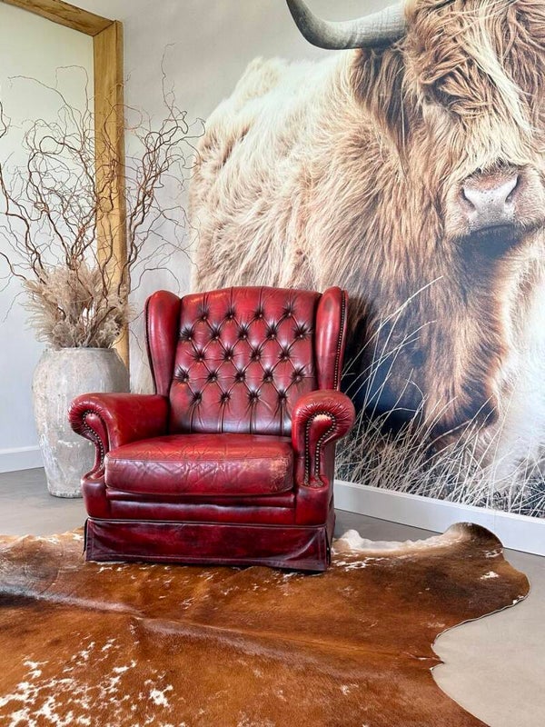 Chesterfield stoel - rood