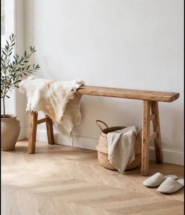 Orgineel chinees houten bankje | Wabi sabi