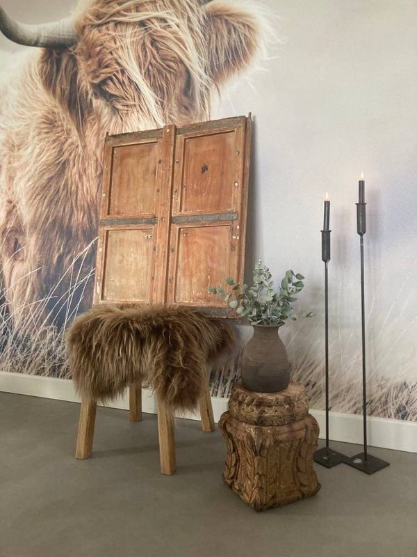 Hardhouten luik - 88x77 cm