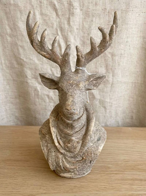Houten kerst hert – 39 cm