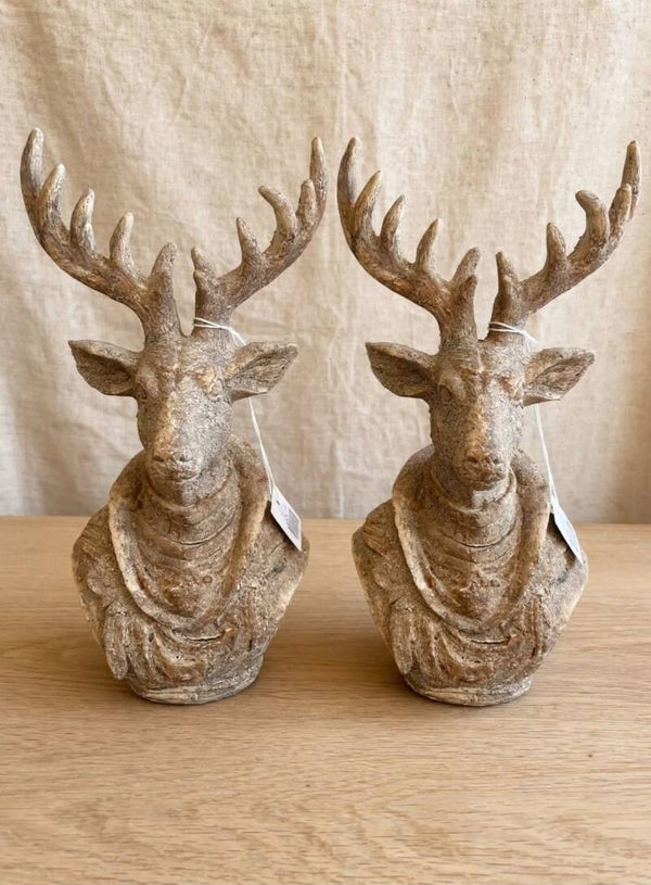 Houten kerst hert – 39 cm