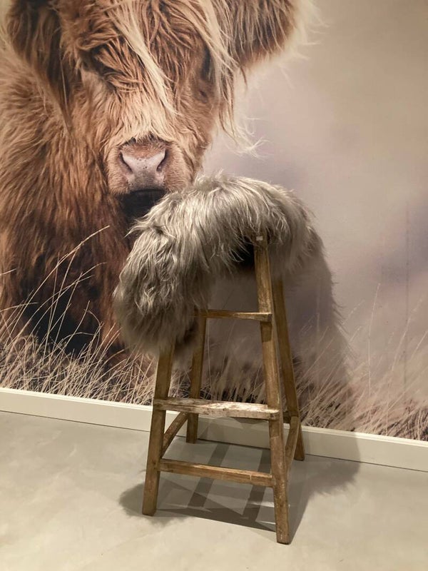 Hoge brocante kruk - 105 cm hoog