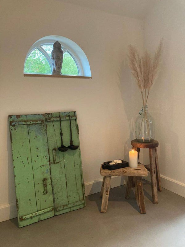 Set houten luiken - 87x27 cm