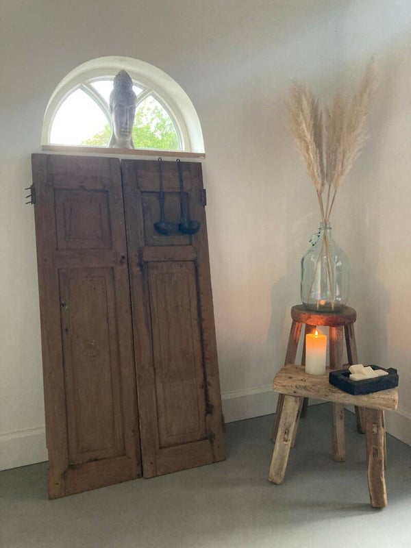 Set houten luiken - 112x30 cm