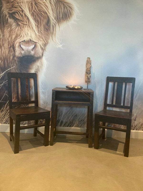 Houten bijzettafel/bureau - 70 cm hoog