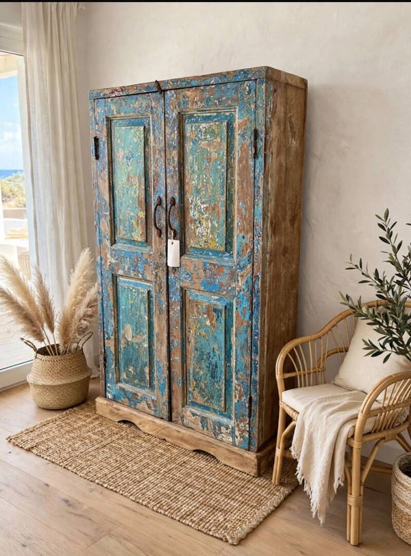 Turquoise patina kast | Ibiza style