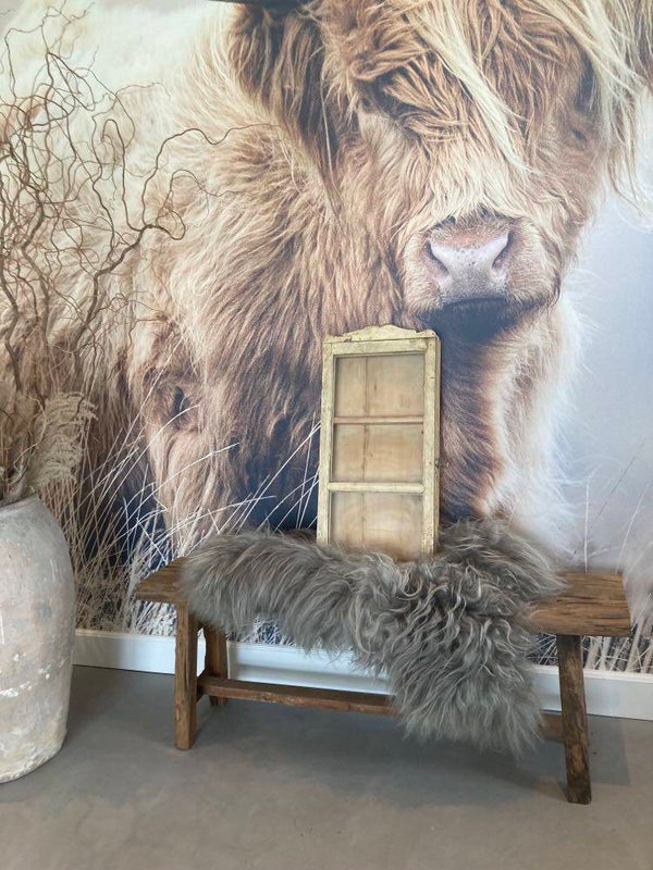 Houten vitrinekast/wandkast  - 61x30x8 cm