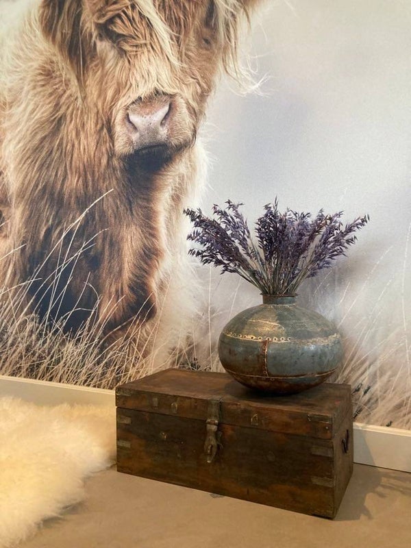 Antieke houten kist - 65x32x25 cm