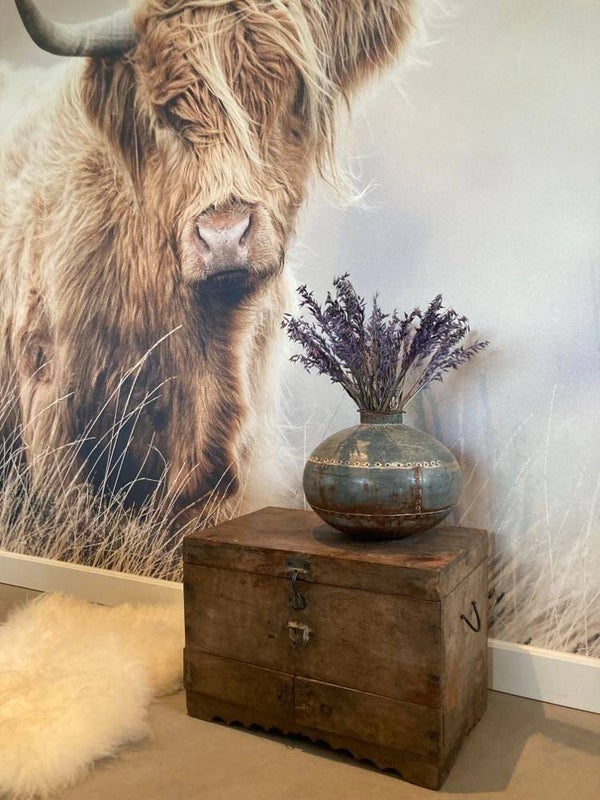 Antieke houten kist - 61x37x42 cm