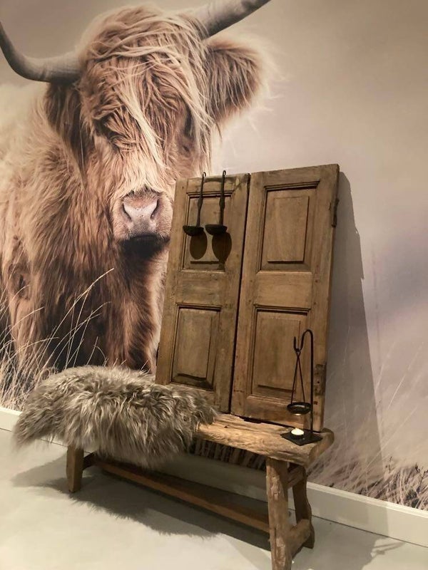 Set houten luiken - 95x35 cm