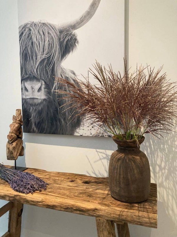 Houten Nepalese pot - 30 cm hoog