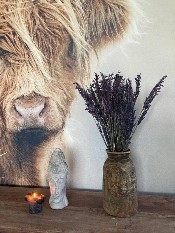 Houten Nepalese pot - 29 cm hoog