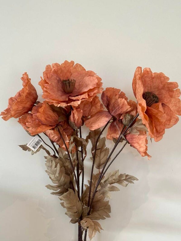 Poppy Bundle de Luxe - zalmroze 105 cm