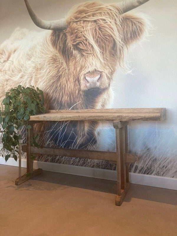 Authentieke slagerstafel/werkbank - 190x40x84 cm