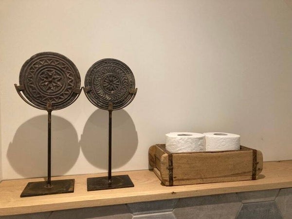 Houten steenmal afkomstig uit India - 1 stuk