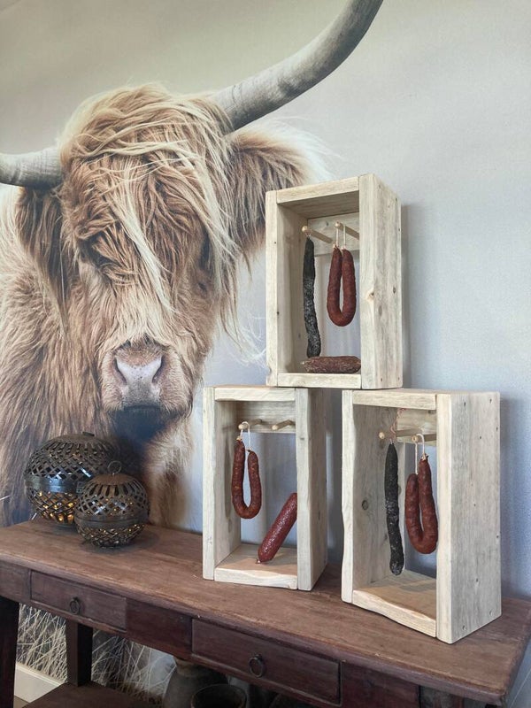 Houten worstenrek - 45x25x18 cm