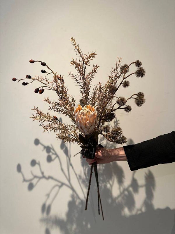 Zijden bloemen boeket 'Sahara'