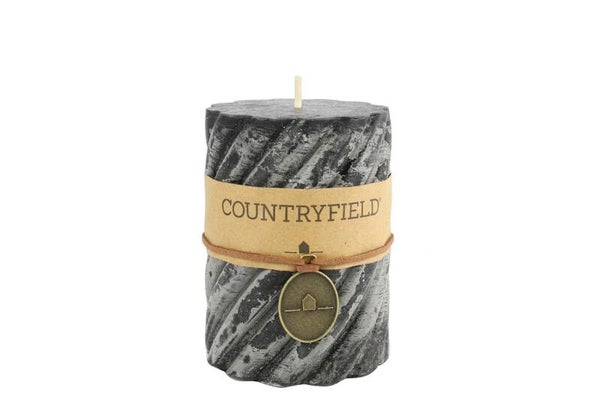 Kaars Spiraal Tonnie Countryfield - kleur zwart L
