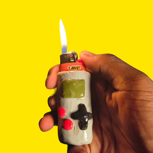 Gamer Lighter Holder | Handmade Polymer Clay Lighter Case #005