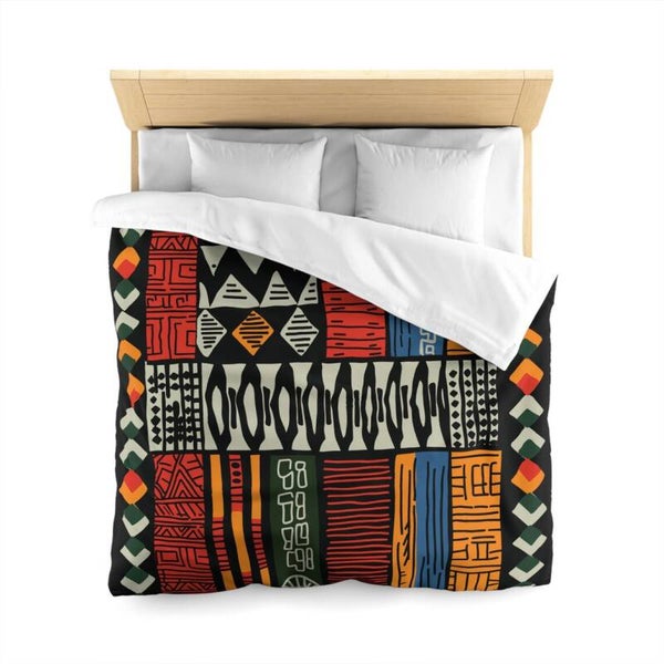 Produkt A2 (geen variant) alleen foto en tekst  / dekbedovertrek met kussenslopen – warm Afrikaans design