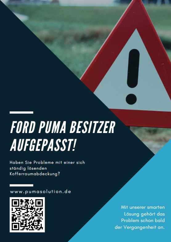 Ford Puma Kofferraumabdeckung / Laderaumabdeckung / Hutablage löst sich oder fällt ab