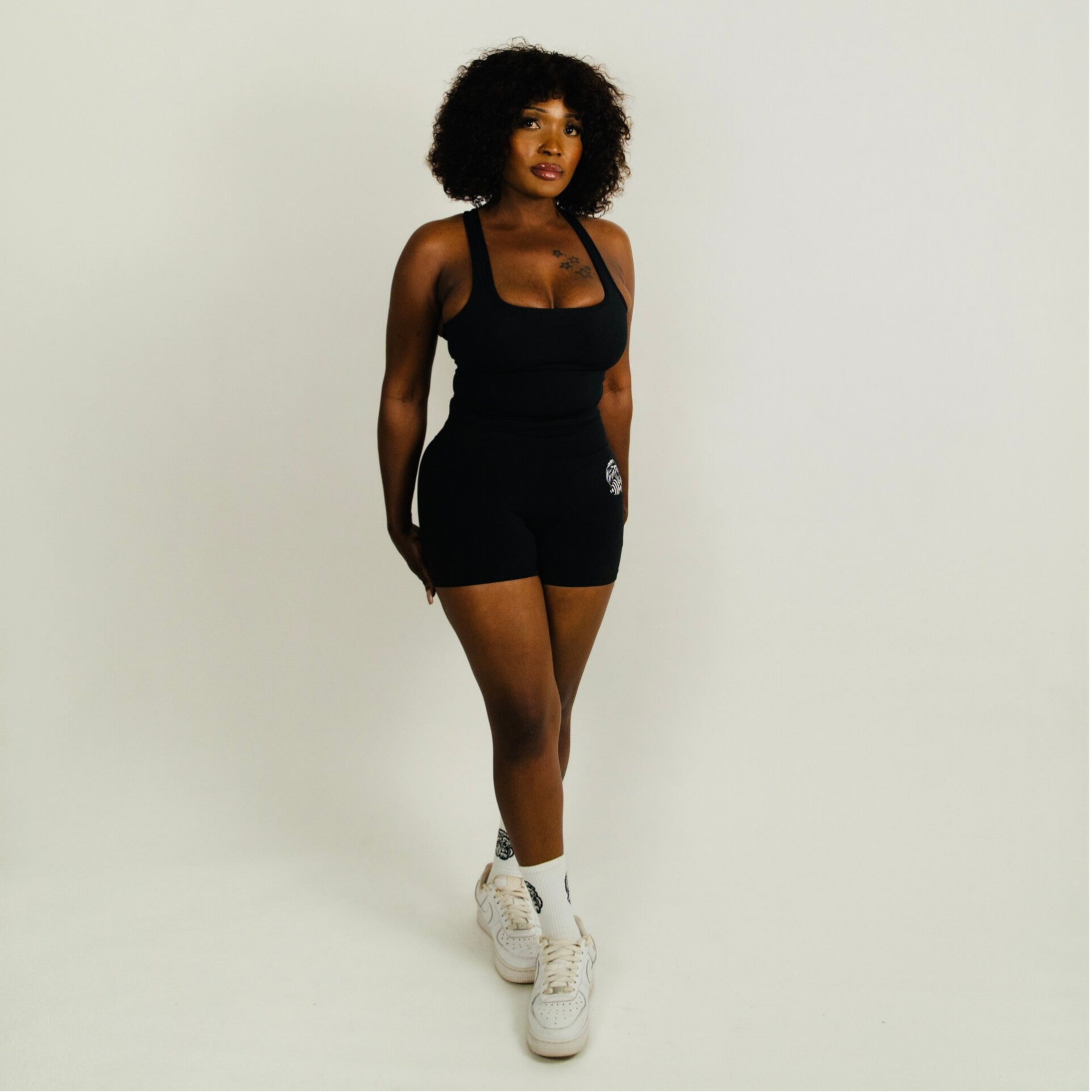 The Gymlion® Damen Sculpt Longline Sport-BH – Black