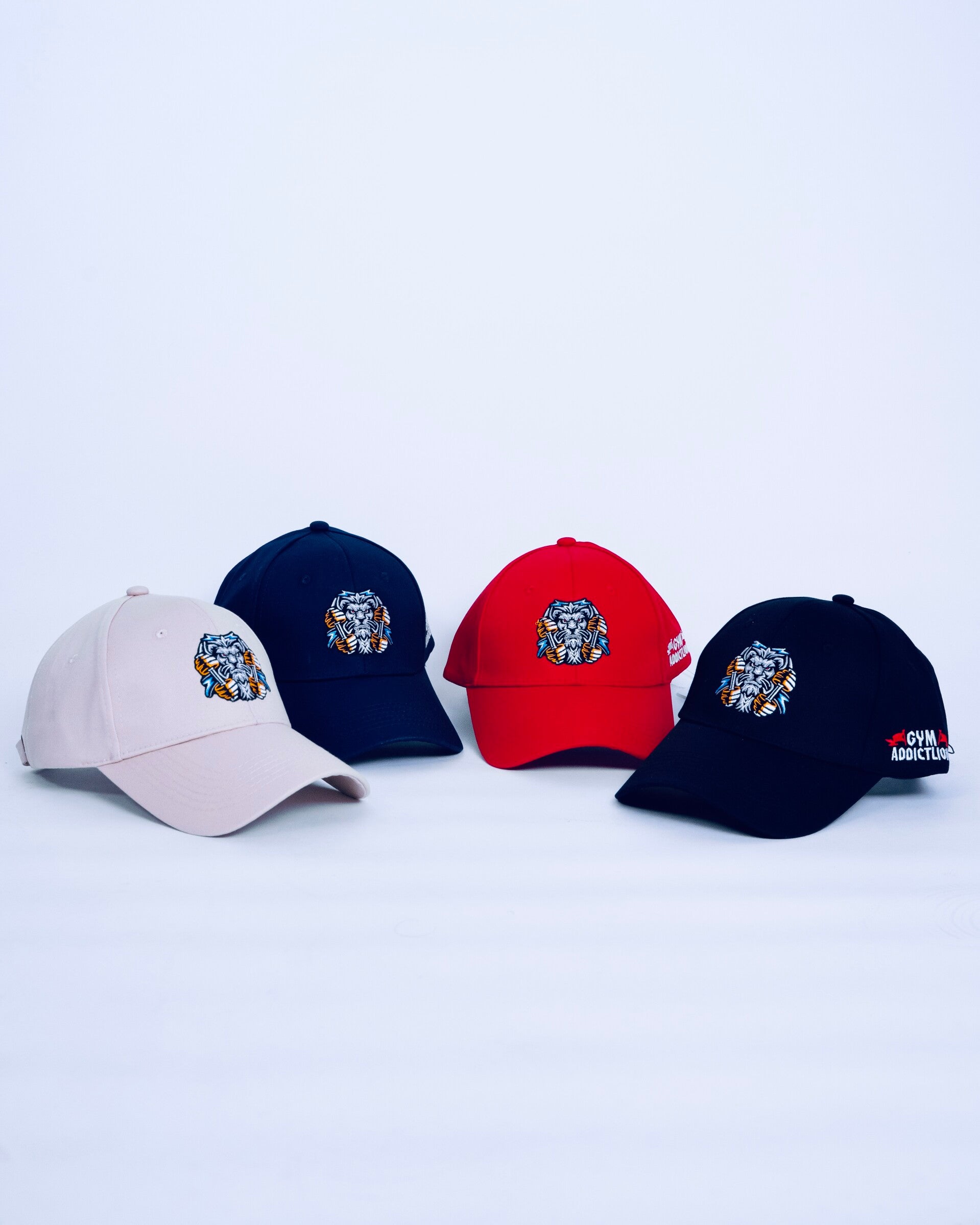 GymAddictLion® Cap – Stylische Fitness Cap mit Stickerei (Unisex)