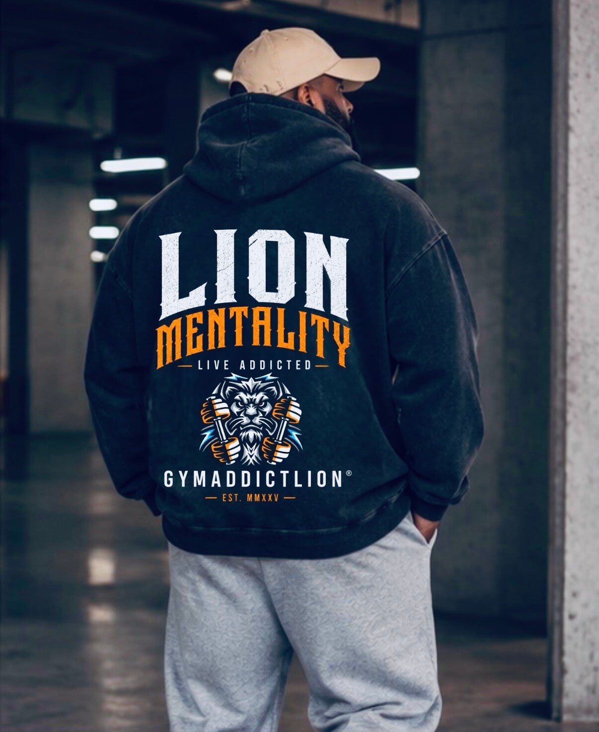 GymAddictLion® Lion Mentality Hoodie