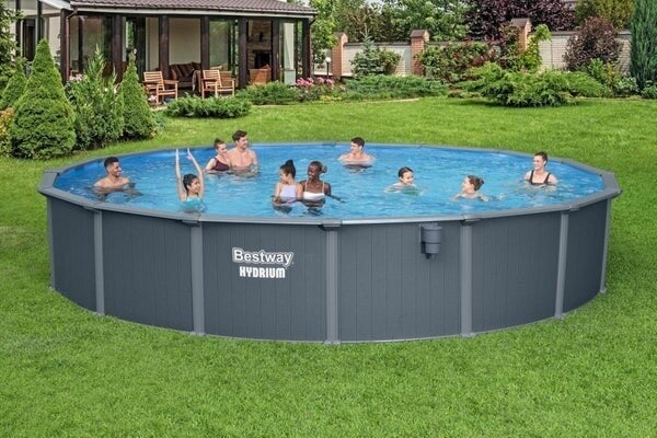 Bestway Set piscina Hydrium grigio scuro da 732x132 cm