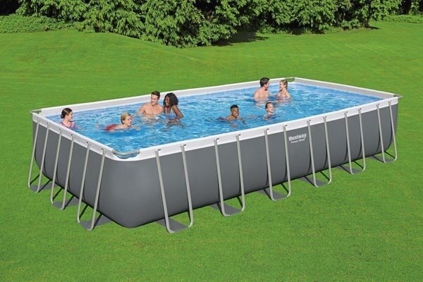 Bestway Piscina solo struttura grigio scuro - 732x366x132 cm