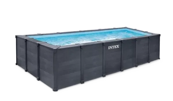 Intex 26398GS - Piscina Graphite rettangolare 600x300x124cm