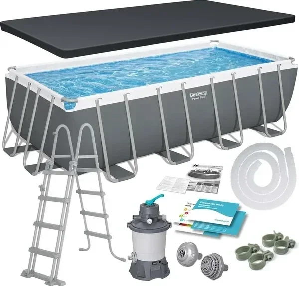Bestway 56671N 488 x 244 x 122 cm 11in1 telaio giardino piscina