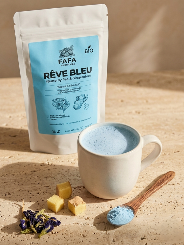 Rêve Bleu — Sérénité & Paix Intérieure (Butterfly Pea & Gingembre)